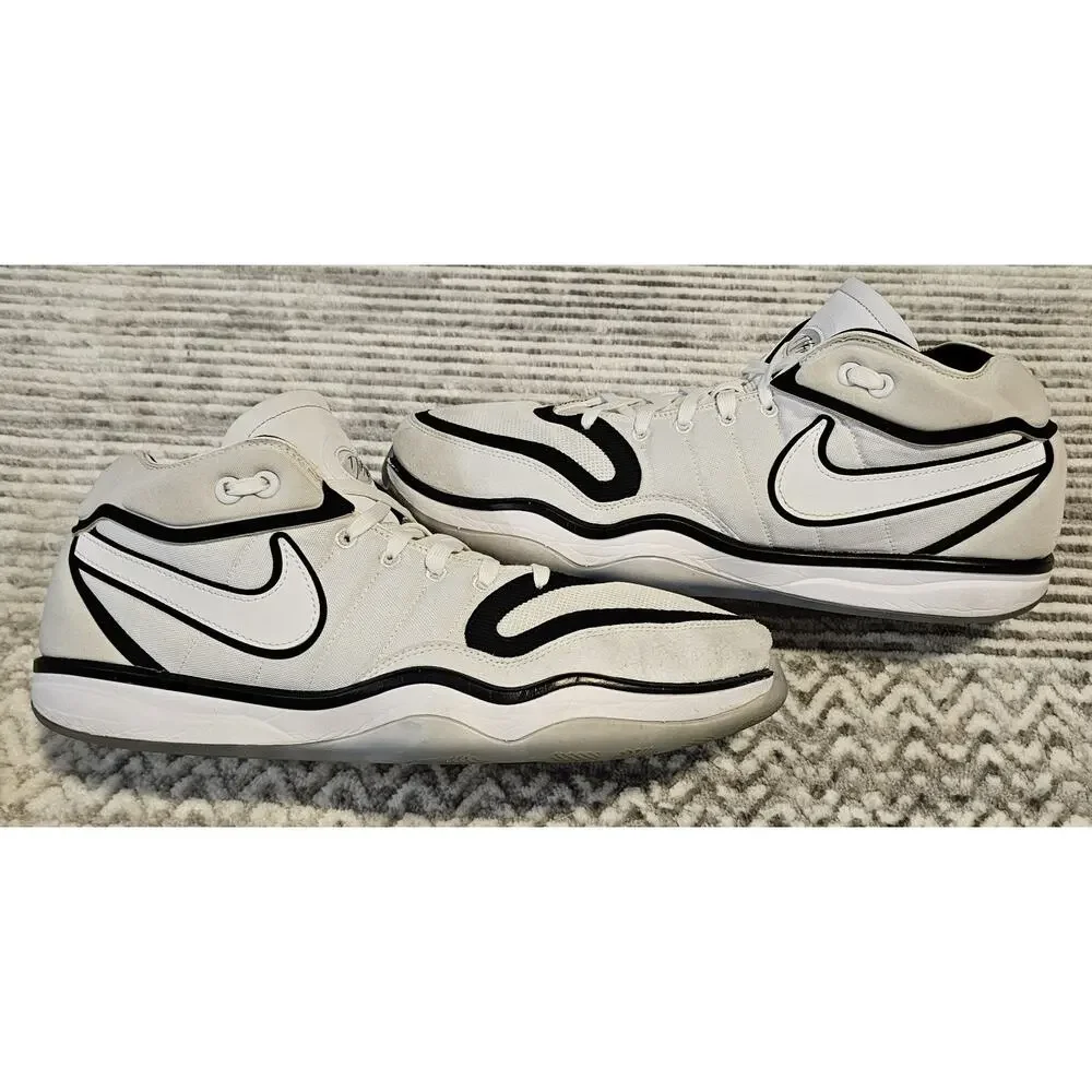 Nike Air Zoom GT Hustle 2 White Black Men's Size 14 Basketball Shoes DJ9405